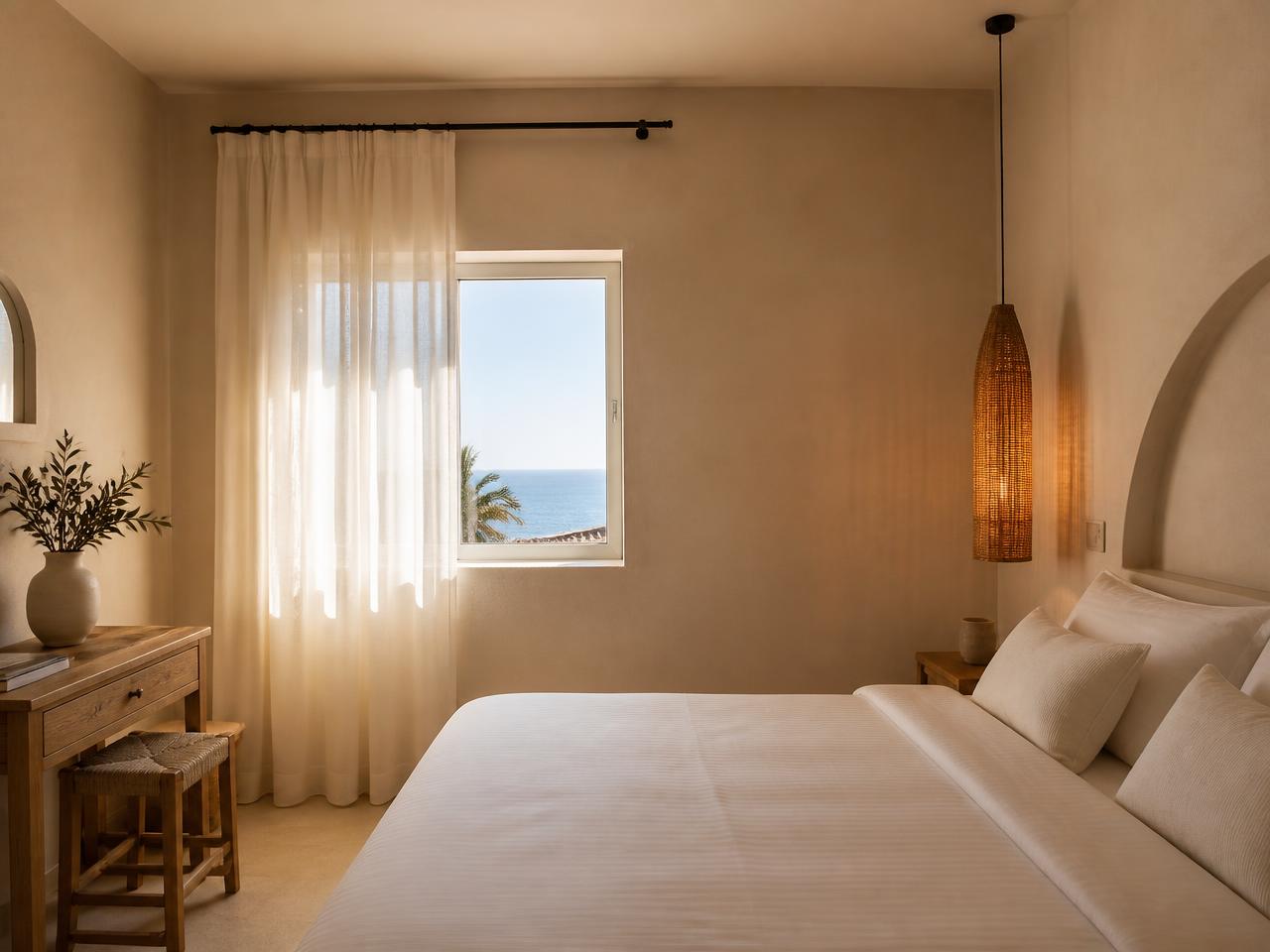 Serene bedroom in a premium Tenerife holiday apartment